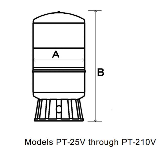 PT-60V 34g/34g 100PSI NON-ASME POTABLE TANK 1BN006